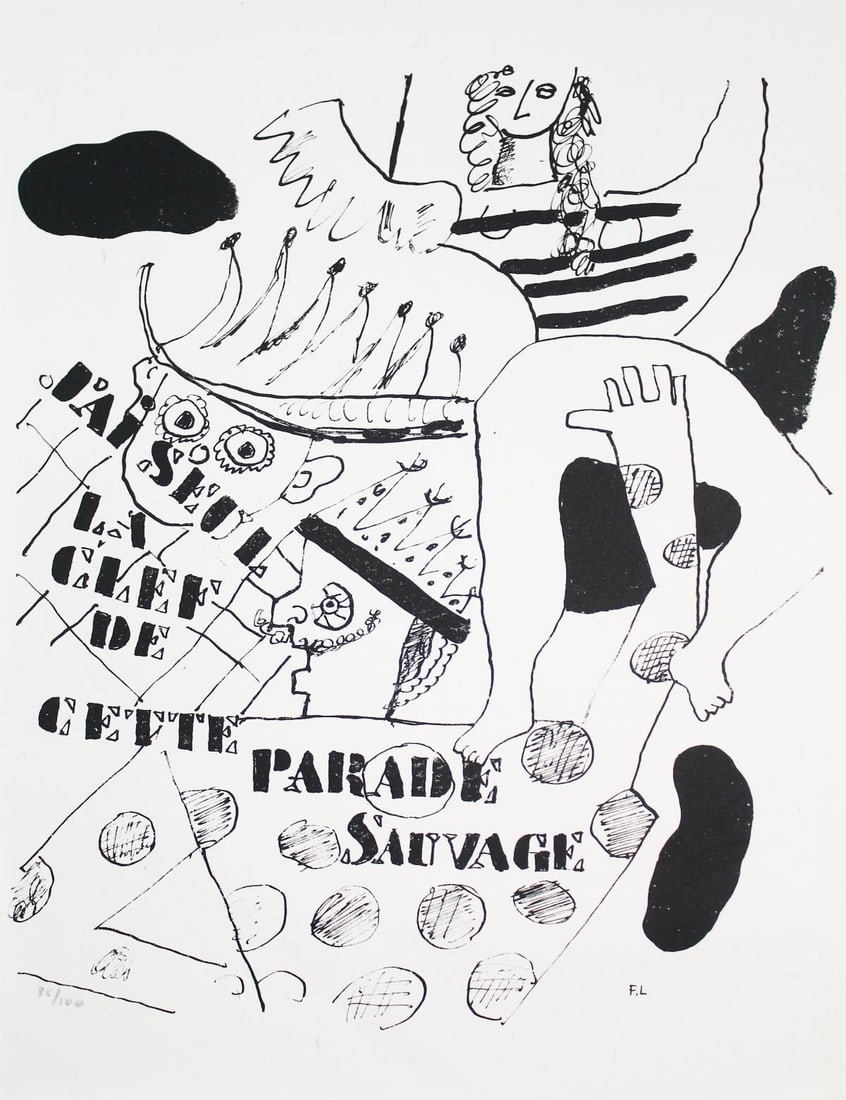 Fernand Leger - Illuminations X (Additional Suite): Artist: Fernand Leger Title: Illuminations X (Additional Suite) Year: 1949 Dimensions: 13in. by 9.75in. Edition: From the rare limited edition of 100 Publisher: