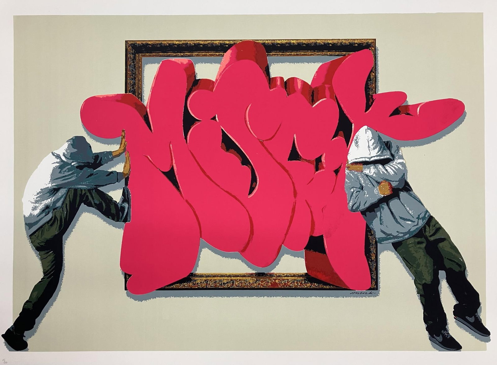 Hijack - Misfits: Artist: HijackTitle: MisfitsYear: 2022Dimensions: 30in. by 22in.Edition: From the Limited Edition of 50Publisher: Limited EditionsMedium: 13 Color Silkscreen Print on PaperCondition: