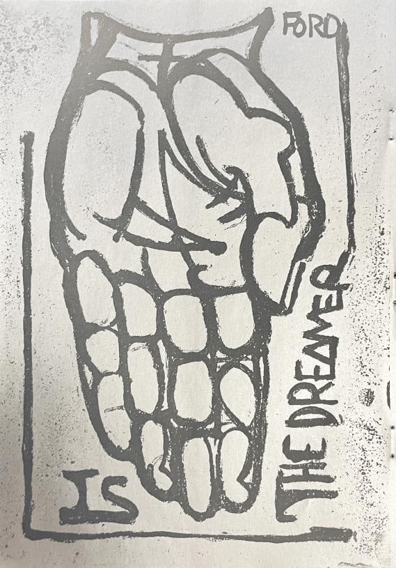 B.F. Ford - Untitled Etching: Artist: B.F. FordTitle: Untitled EtchingYear: 1959Dimensions: 7in. by 10in.Edition: From the rare limited editionPublisher: Polemic SocietyMedium: Original Relief Etching on PaperCondition: