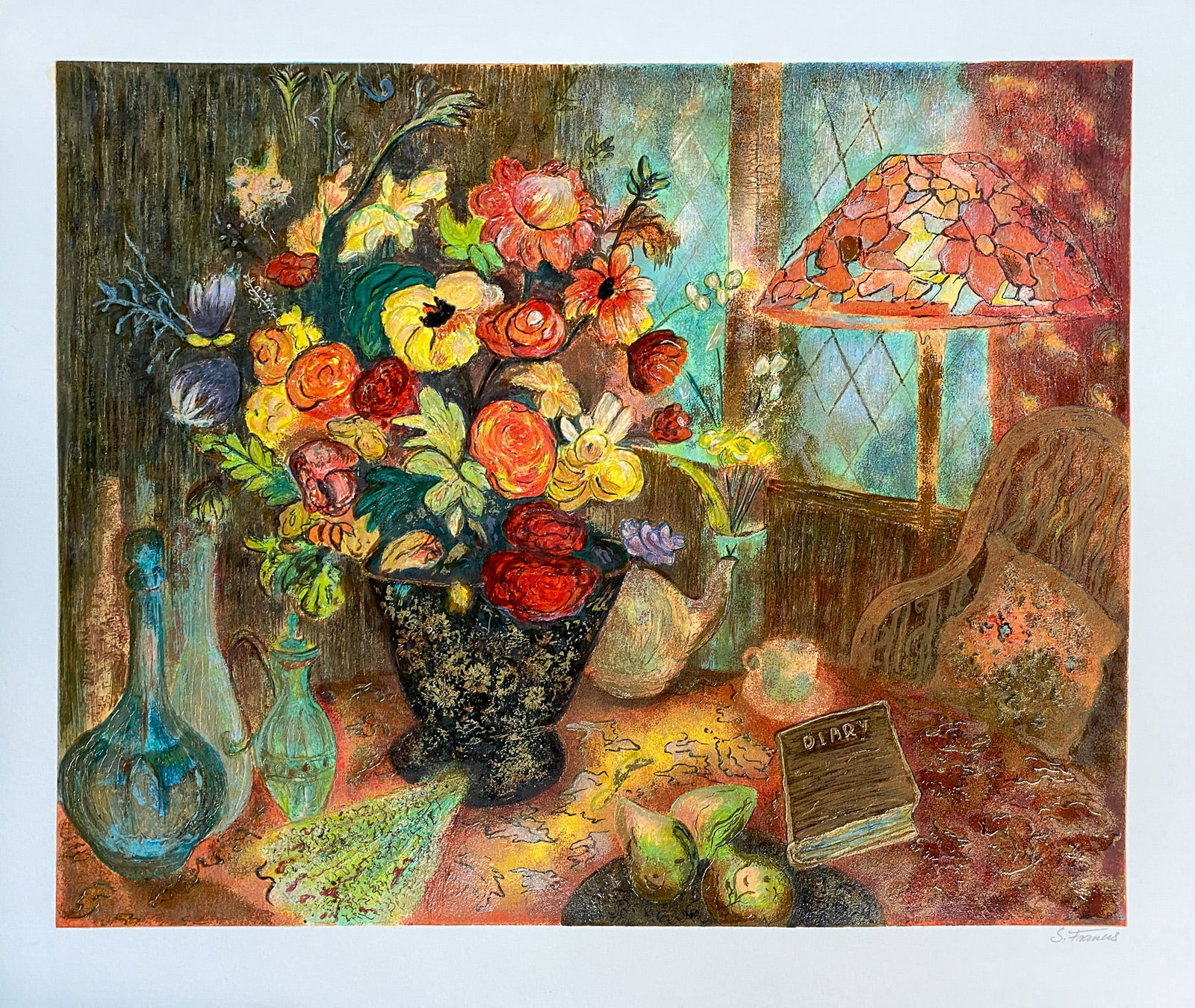 Sevitt Francis - Nature morte pres de la fenetre: Artist: Sevitt Francis Title: Nature morte pres de la fenetre Dimensions: 25 x 29 1/2 in. Edition: From the rare limited edition Medium: Original Serigraph Conditio