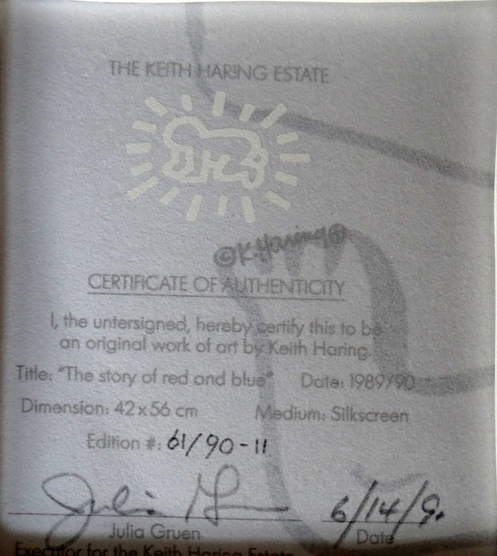 Keith Haring "The Story of Red and Blue" - 3