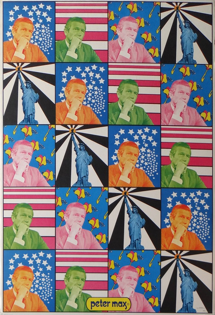 Peter Max "Mayor Lindsay": Artist: Peter Max Title: Mayor Lindsay Medium: Original lithographic poster Year: c. 1970's Size: 36" x 24" Edition: Limited edition Publisher: Robert Brian As