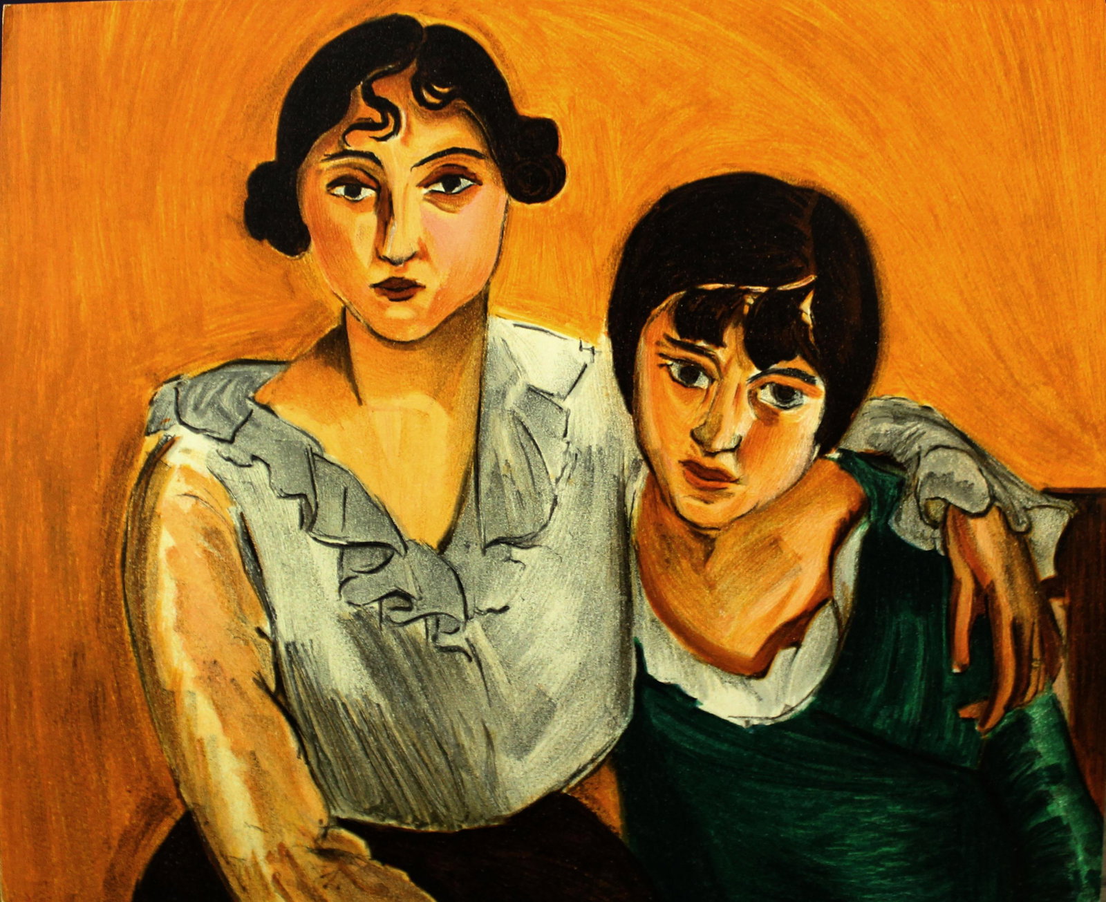 Henri Matisse (After) - The Two Sisters: Artist: Henri Matisse (After) Title: The Two Sisters Year: 1954 Dimensions: 7 15/16in. by 6 5/8in. Edition: From the rare limited edition Suite: Portraits <