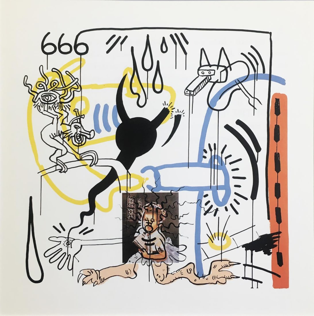 Keith Haring (After) - Apocalypse 8: Artist: Keith Haring (After) Title: Apocalypse 8 Year: 1988 Dimensions: 10 1/4in. by 10 1/4in. Edition: From the Rare Limited Edition Publisher: George Mulder F