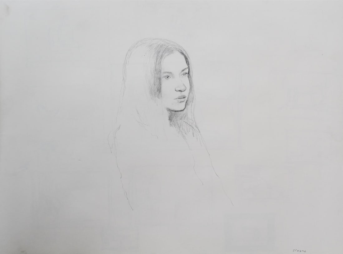 Bo Bartlett - Untitled Figure Study XVII: Artist: Bo Bartlett Title: Untitled Figure Study XVII Year: 2003 Dimensions: 18in. by 24in. Edition: original work Medium: drawing on paper Condition