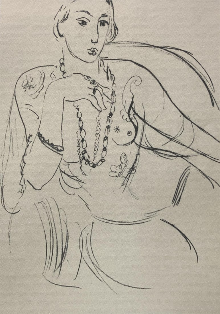 Henri Matisse - Signora Col Collare: Artist: Henri Matisse Title: Signora Col Collare Year: 1960 Dimensions: 16in. by 12in. Edition: From the rare limited edition Publisher: Silvana Editoriale d'A