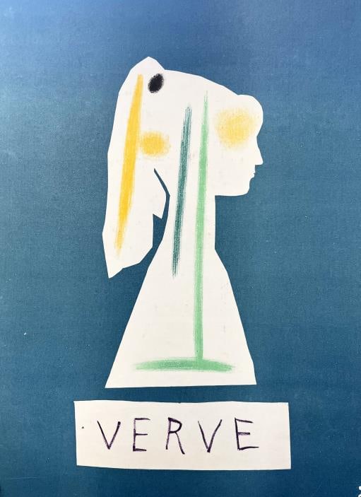 Pablo Picasso (After) - Verve Back Cover: Artist: Pablo Picasso (After) Title: Verve Back Cover Year: 1954 Dimensions: 13 1/2in. by 9 1/2in. Edition: From a rare limited edition Publisher: Mourlot Freres: Paris France Suite: Verve Medium: