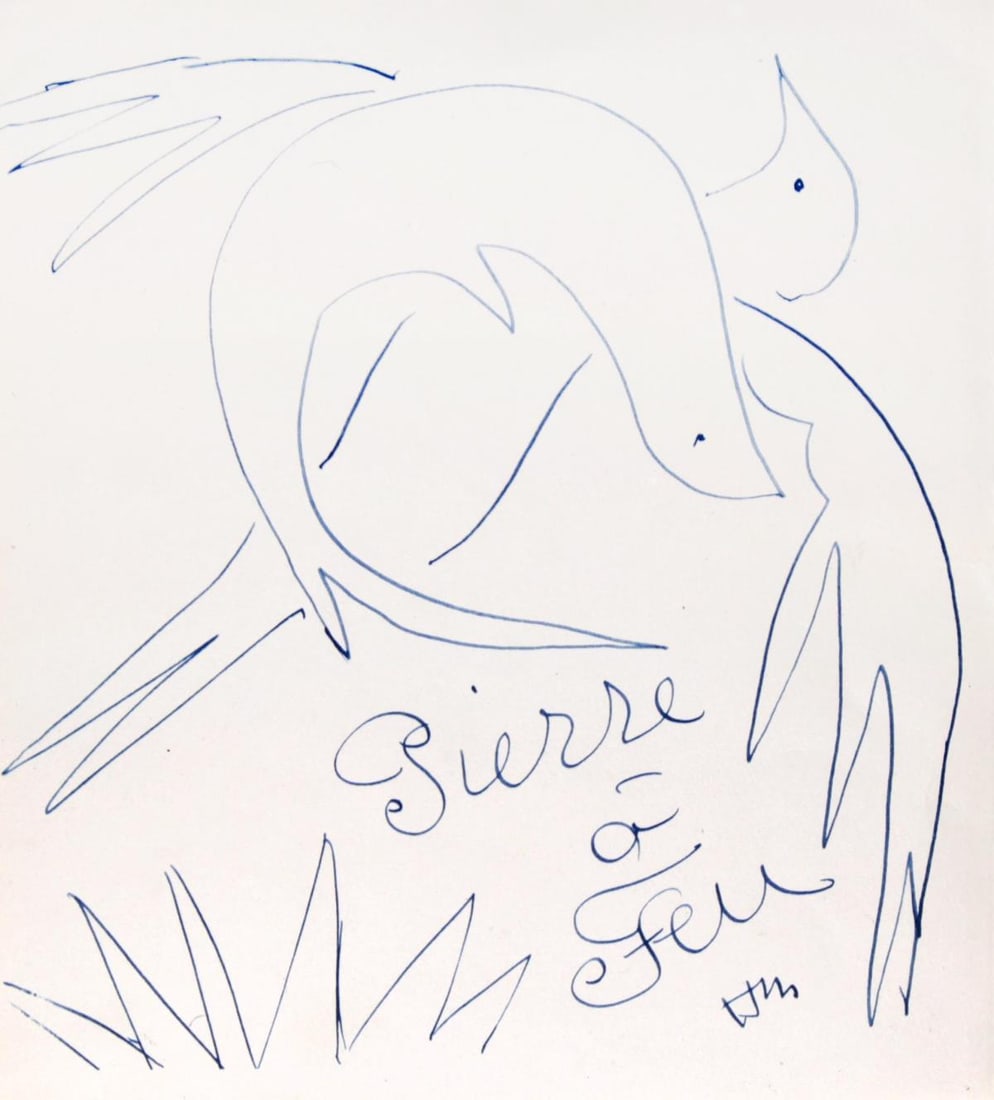 Henri Matisse - Pierre a Feu: Artist: Henri Matisse Title: Pierre a Feu Year: 1947 Dimensions: 9.25in. by 8in. Edition: From the rare limited edition of 950 Publisher: Maeght Paris <
