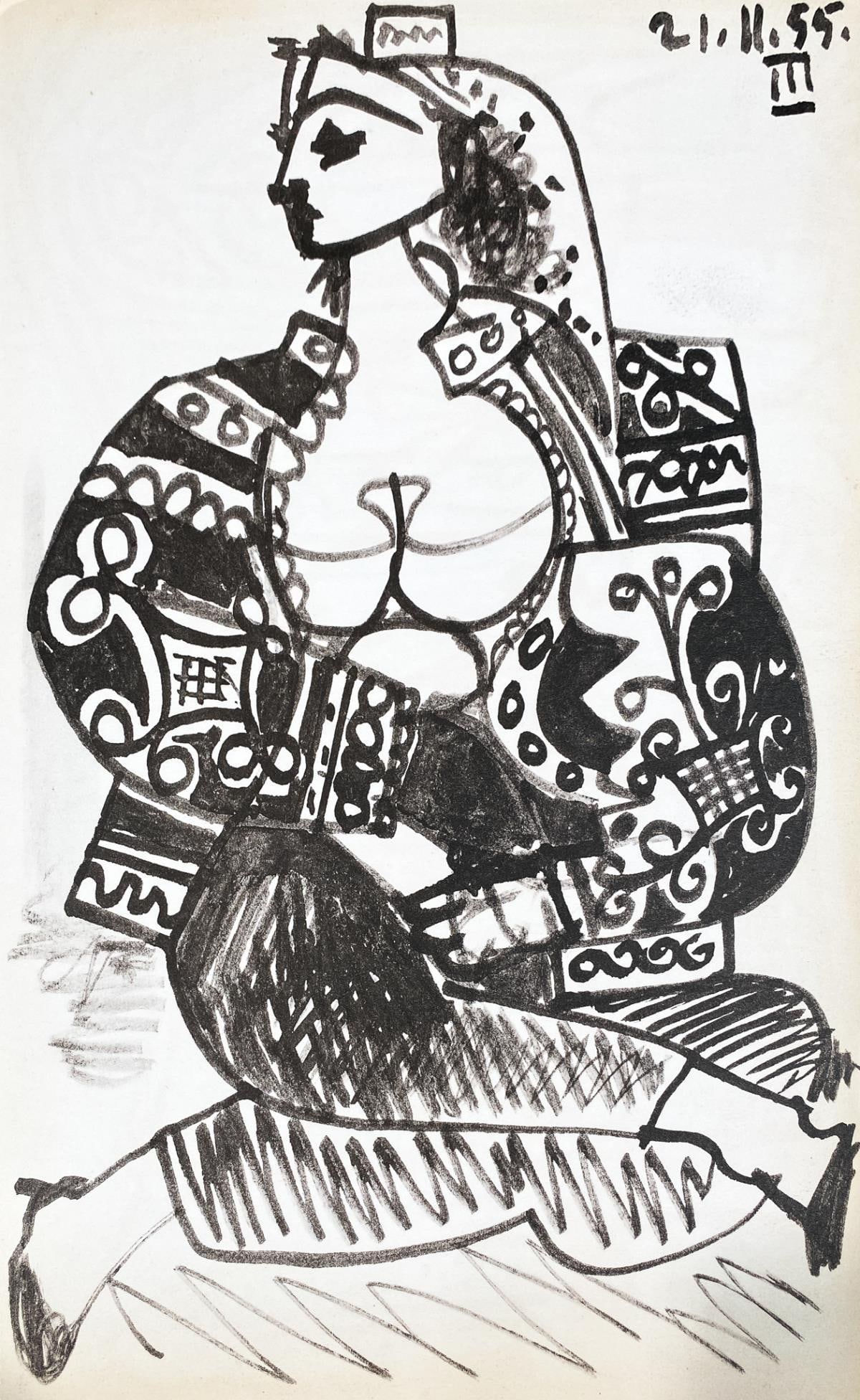 Pablo Picasso (After) - Untitled Sketchbook Page 3 (1 of 1)