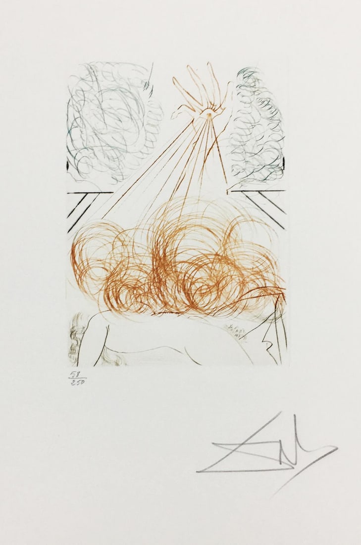 Salvador Dali - Cymbeline: Artist: Salvador Dali Title: Cymbeline Year: 1971 Dimensions: 17 5/8in. by 12 1/2in. Edition: Numbered from the Rare Limited Edition of 250 Publisher: Transworl