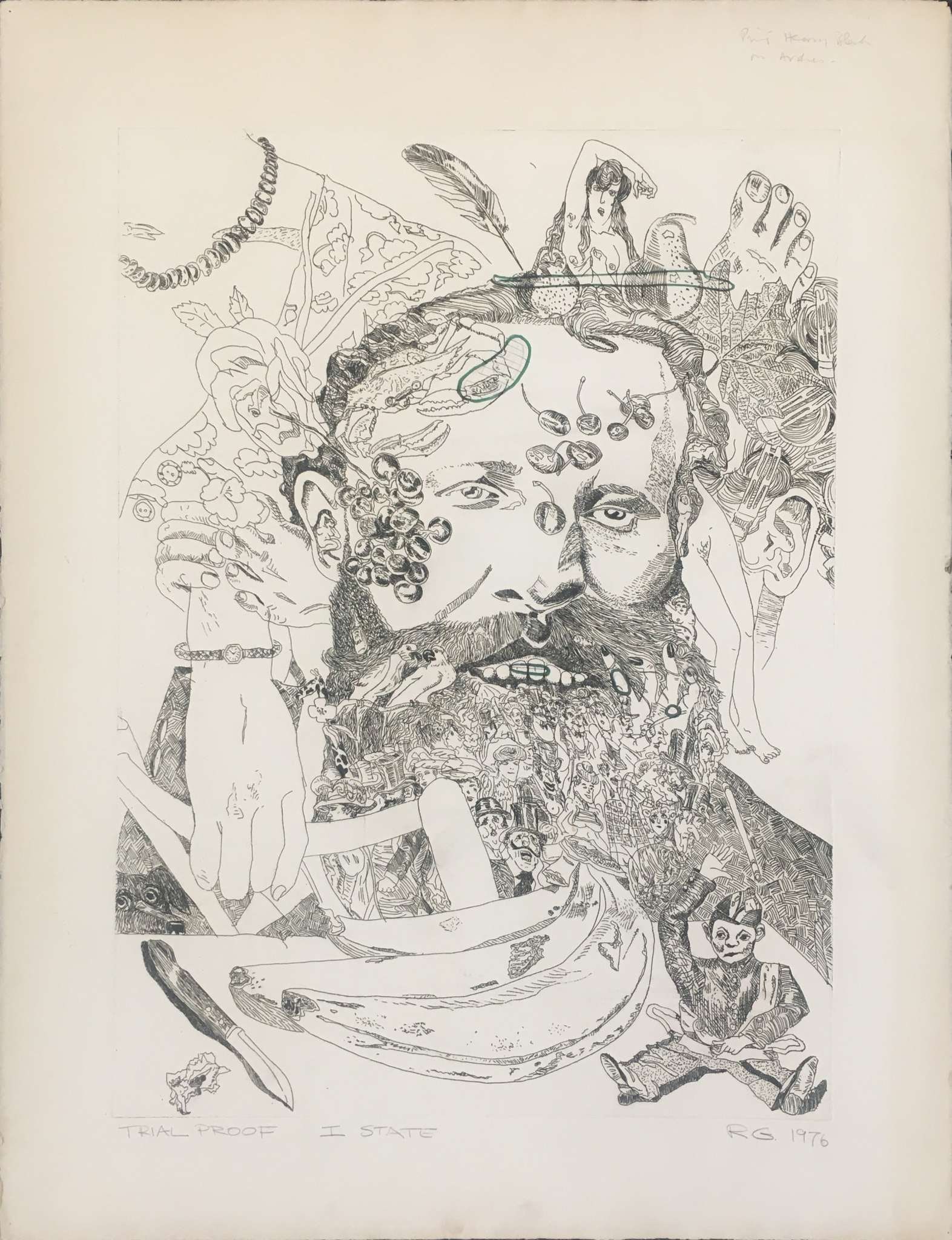 Red Grooms - Manet / Romance (I State with Correction Notes): Artist: Red Grooms Title: Manet / Romance (I State with Correction Notes)Manet / Romance (I State with Correction Notes) Year: 1976 Dimensions: 33 3/4 x 25 7/8 in. Edition: Fr