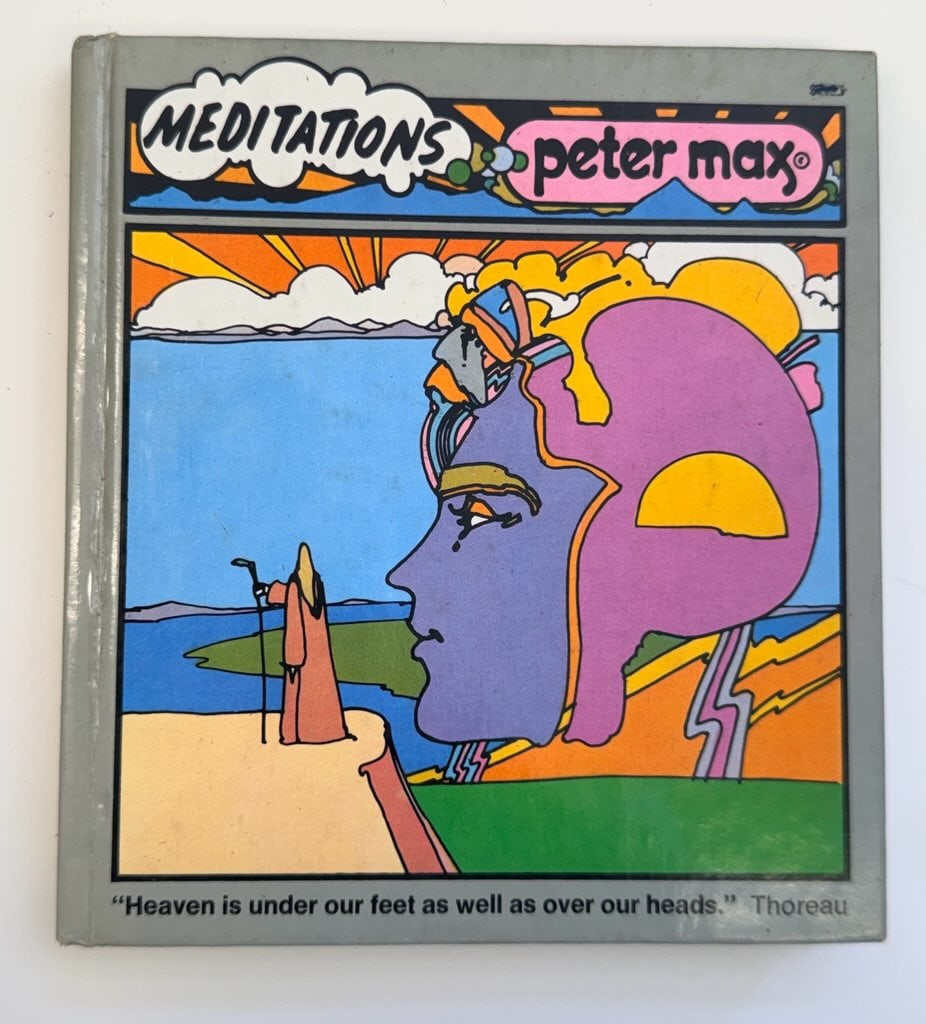 Peter Max - Meditations Book (With Original Drawing) (1 of 2)