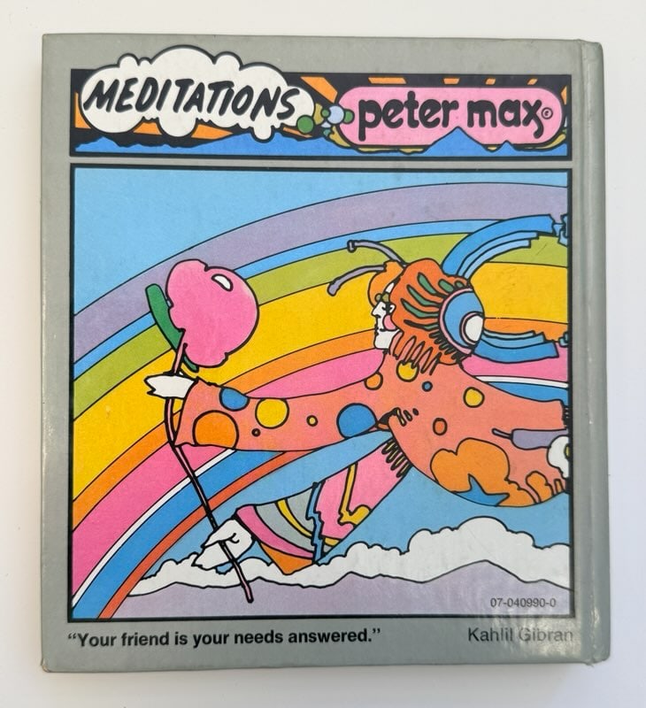 Peter Max - Meditations Book (With Original Drawing) - 2