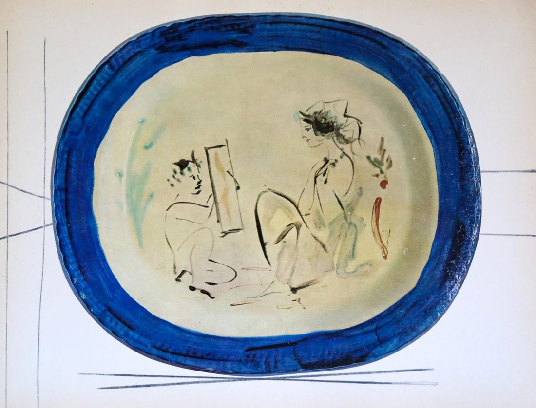 Pablo Picasso (After) - Ceramiques de Picasso II: Artist: Pablo Picasso (After) Title: Ceramiques de Picasso II Year: 1948 Dimensions: 11.5in. by 16in. Edition: From the rare limited edition Medium: Gloss coated offset lithograph constructed ontop