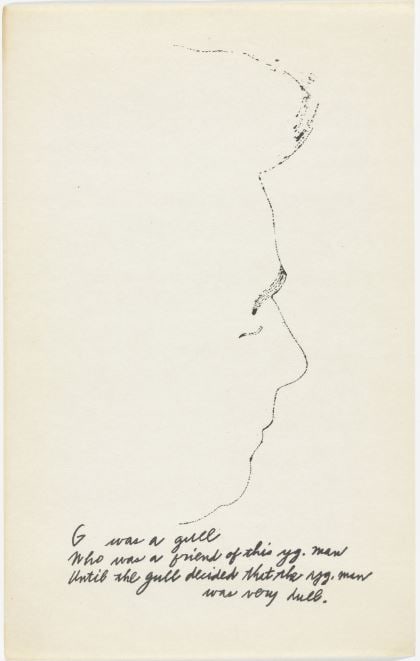 Andy Warhol - Letter G: Artist: Andy Warhol Title: Untitled 20 Year: 1953 Dimensions: 9.5in. by 6in. Edition: From the rare limited edition of approx. 100 Publisher: Andy Warhol New York Suite: A is an Alphabet Medium: