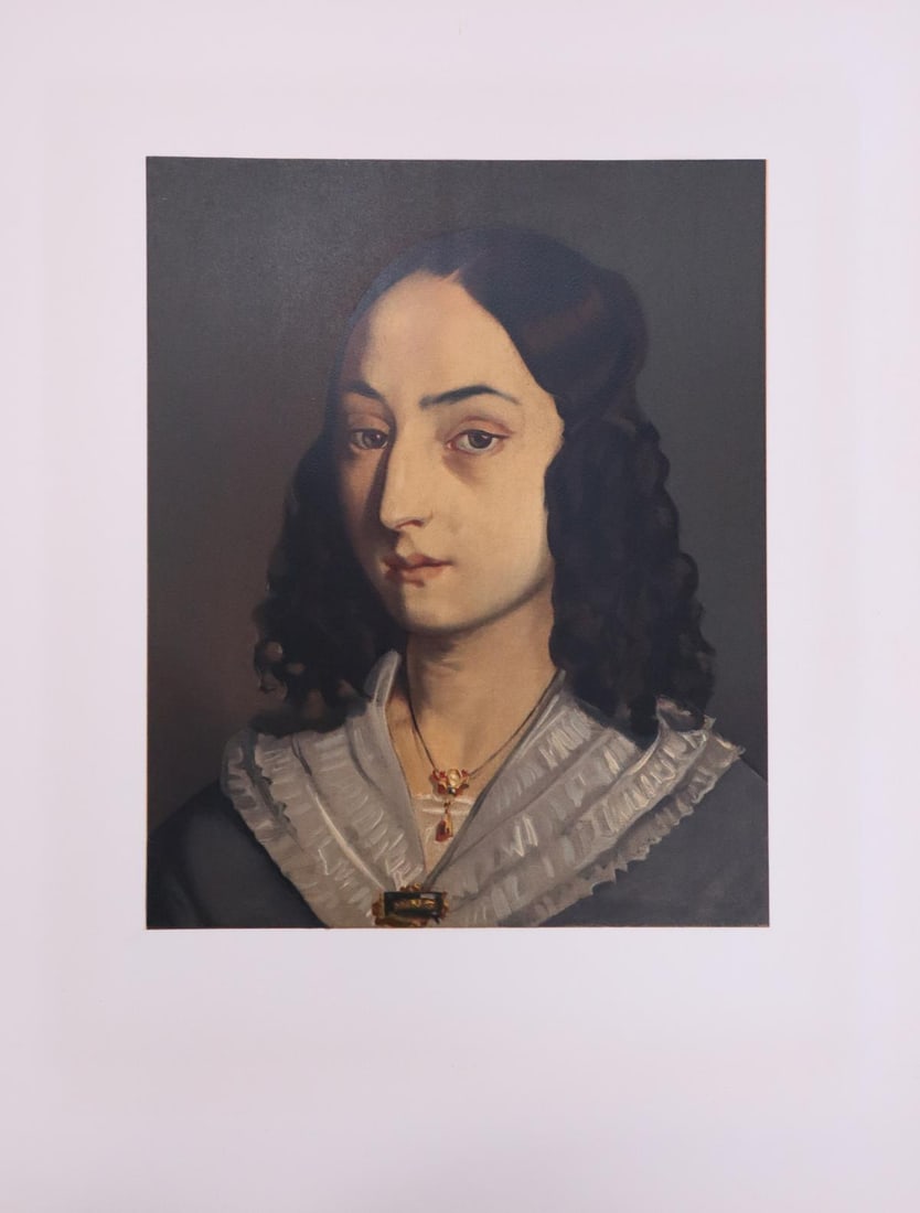 Jean-Francois Millet - Jeune Femme en Buste: Artist: Jean-Francois Millet Title: Jeune Femme en Buste Dimensions: 16.14in. by 13in. Edition: From the rare limited edition Suite: From the Les Realistes Lyriques portfolio