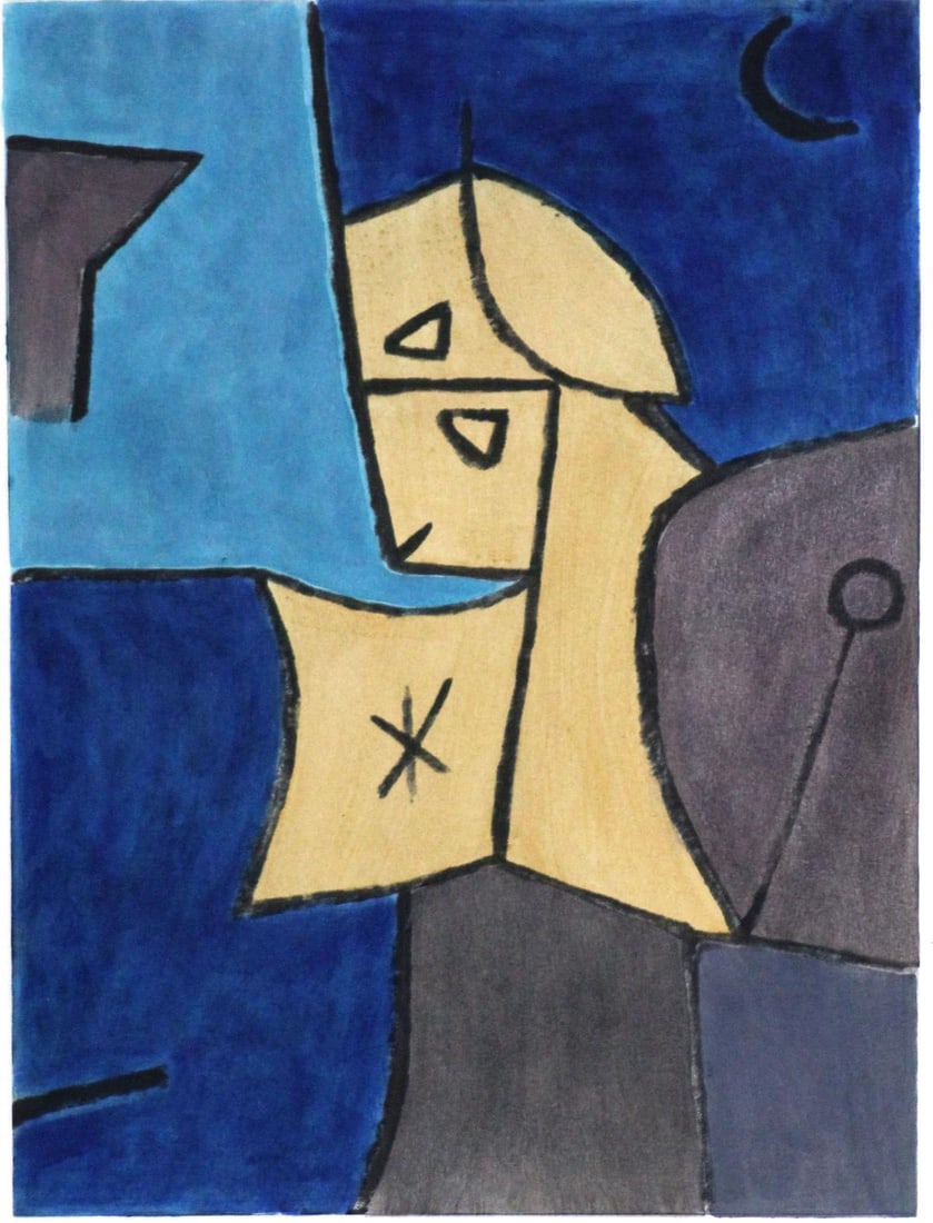 Paul Klee (After) - Hoher Watcher (Cover): Artist: Paul Klee (After) Title: Hoher Watcher (Cover) Year: 1958 Dimensions: 13.25in. by 9.75in. Edition: From the rare limited edition of 200 Publisher: New York Graphic Society New York Medium: