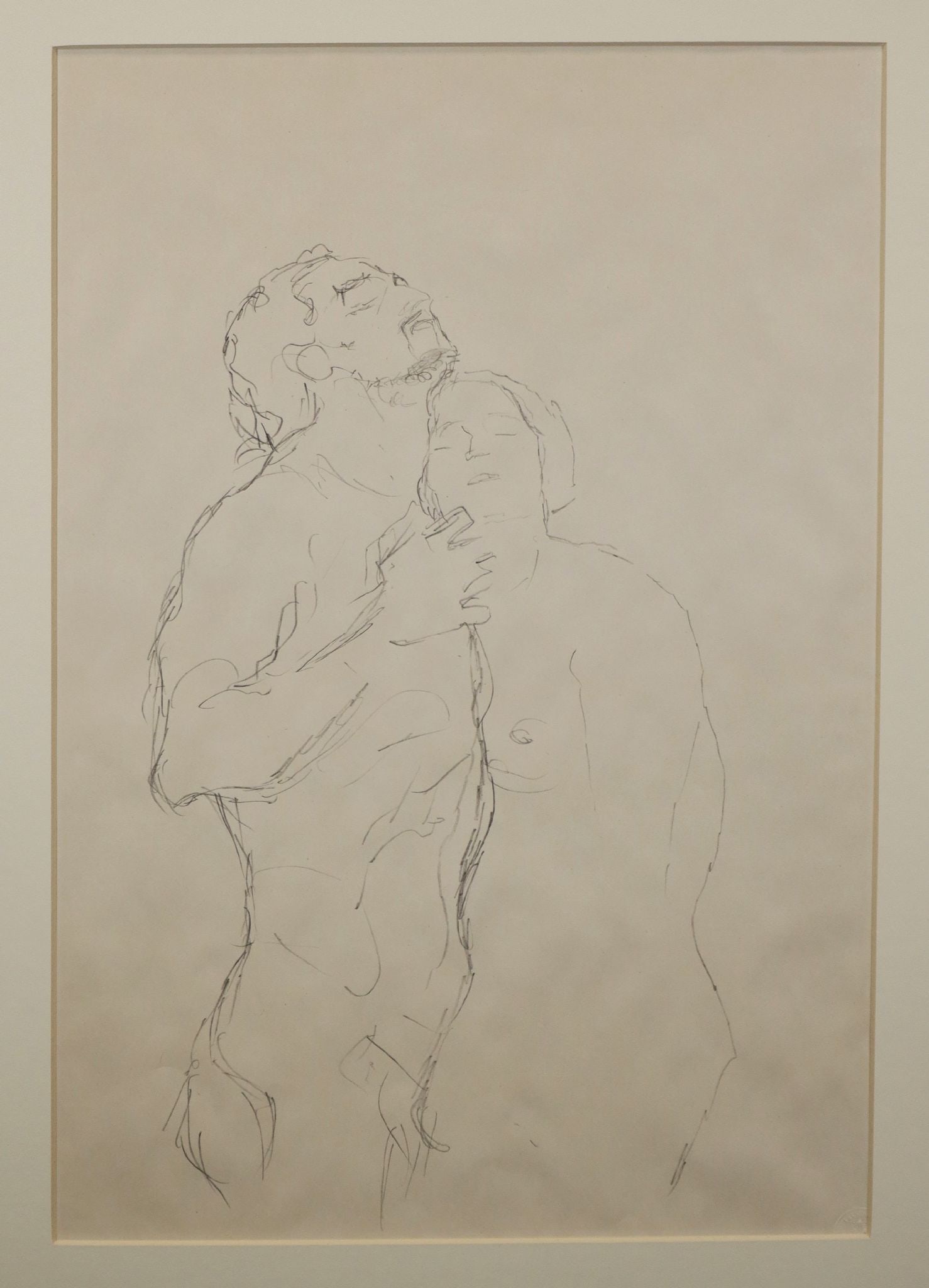 Gustav Klimt (After) - Mann Und Frau: Artist: Gustav Klimt (After) Title: Mann Und Frau Year: 1986 Dimensions: 21 1/2 x 14 1/2 in. Edition: 412 from the rare limited edition of 1000 Suite: Faksimilie der Moderne 4 Medium: Original