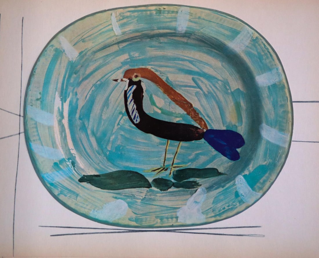 Pablo Picasso (After)- Ceramiques de Picasso XII: Artist: Pablo Picasso(After) Title: Ceramiques de Picasso XII Year: 1948 Dimensions: 11.5in. by 16in. Edition: From the rare limited edition Medium: Gloss coate