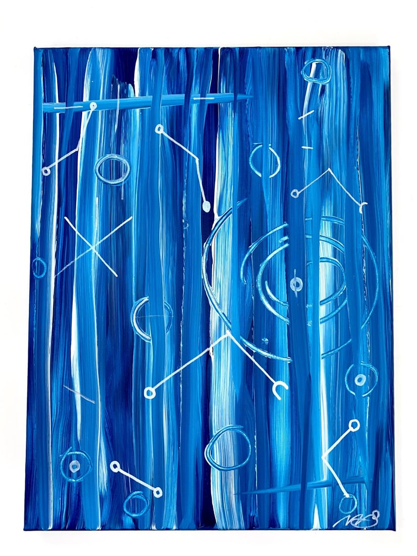 Matthew Steinberg - Blue Abstract (1 of 2)
