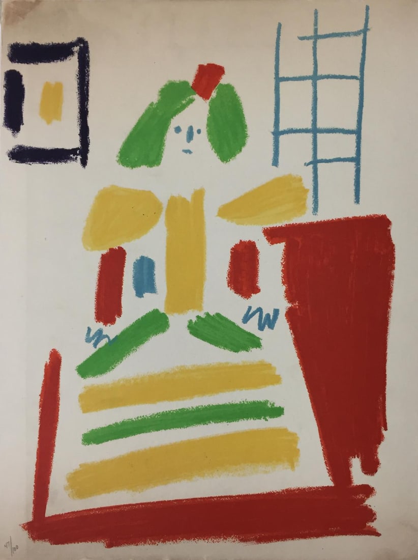 Pablo Picasso (After) - Les Menines II: Artist: Pablo Picasso (After) Title: Les Menines II Year: 1957 Dimensions: 7.5in. by 9in. Edition: From the rare limited edition of 100 Publisher: Editions Cercle D'art Paris Suite: Les Menines Et La