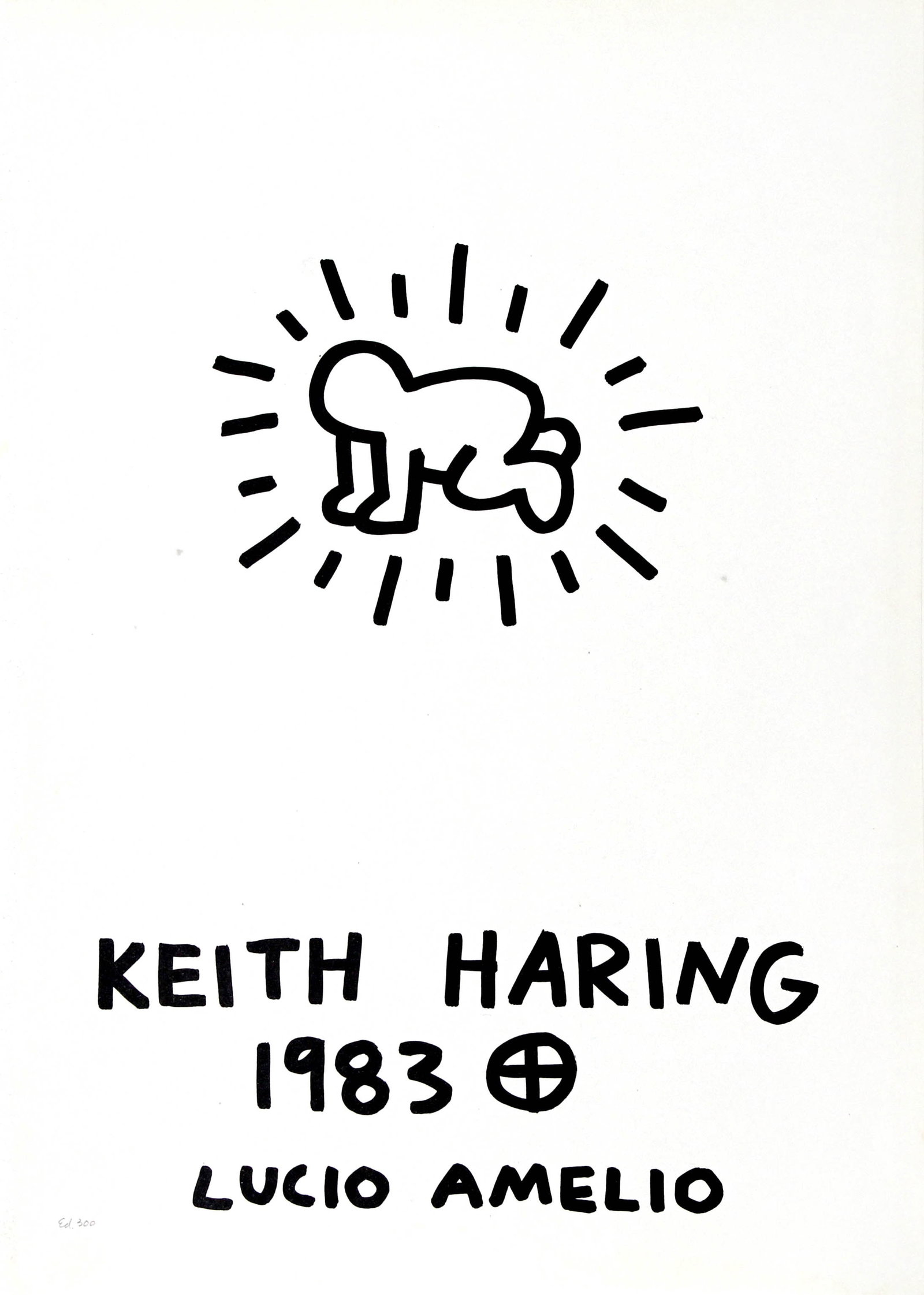 Keith Haring - Radiant Baby (from Lucio Amelio Suite): Artist: Keith Haring Title: Radiant Baby (from Lucio Amelio Suite) Year: 1983 Dimensions: 18.5in. by 13in. Edition: From the limited edition of 300 Publisher: G