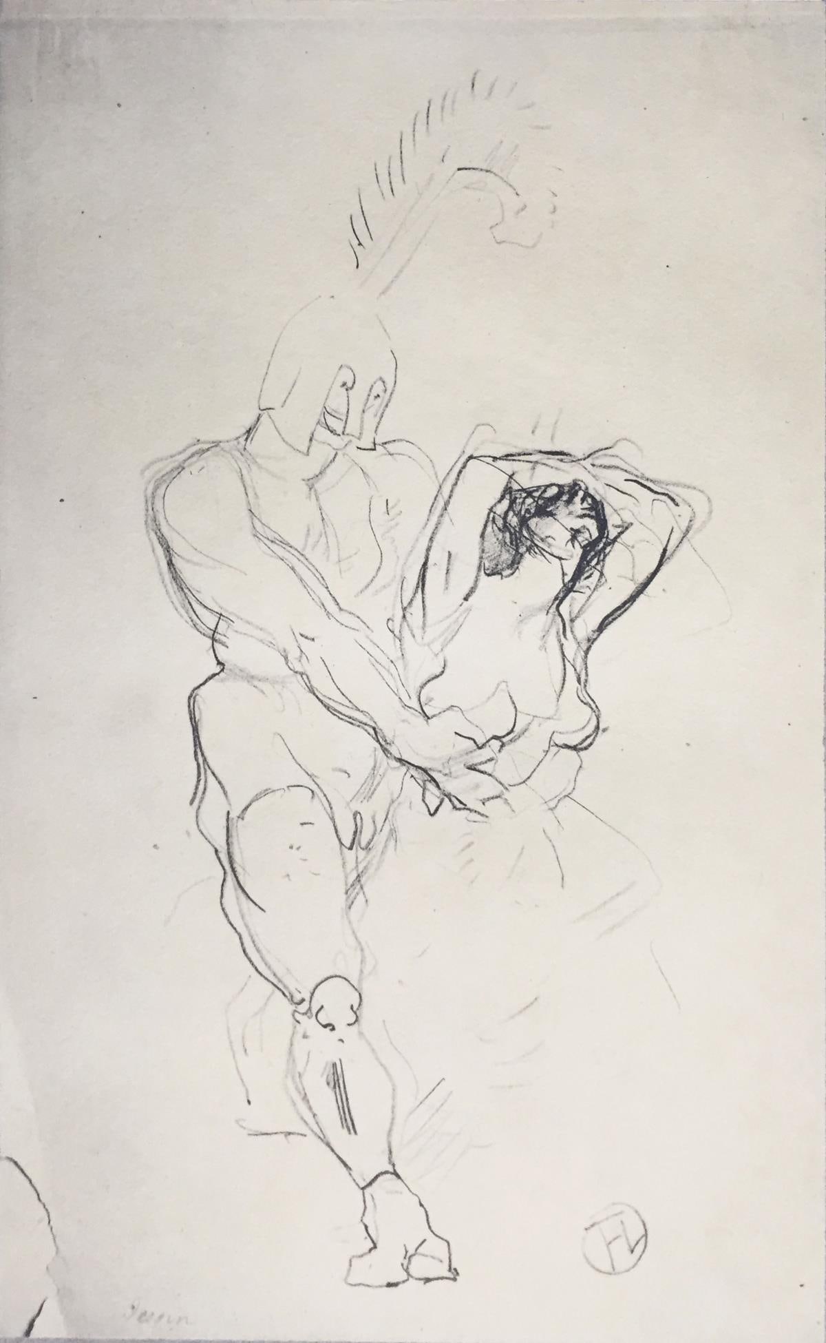 Henri Toulouse-Lautrec (After) - Soldier: Artist: Henri Toulouse-Lautrec (After) Title: Soldier Year: 1930 Dimensions: 12in. by 17in. Edition: V from the rare limited edition of X Publisher: Chez Hellee