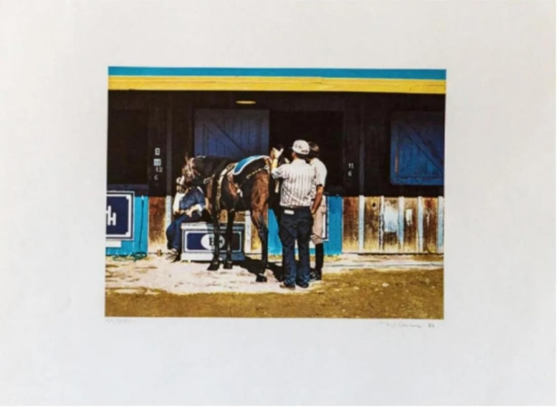 Richard McLean - Lucky Penny: Artist: Richard McLean Title: Lucky Penny Year: 1979 Dimensions: 22.5in. by 29.75in. Edition: From the Rare Limited Edition of 250 Medium: Lithograph in Colors Condition: Excellent Signature Details: