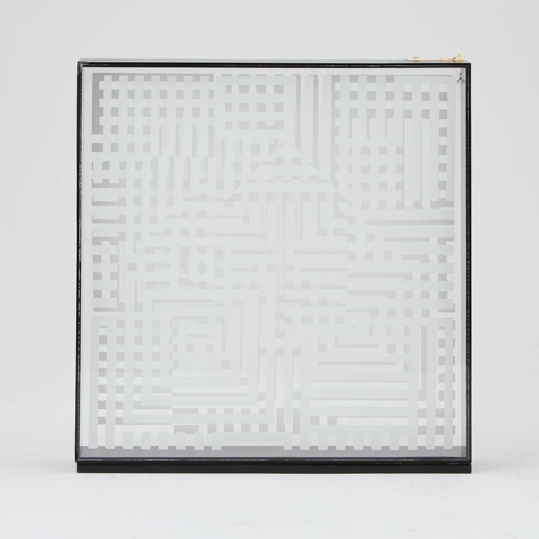 Victor Vasarely - Omega 25 Blanc: Artist: Victor Vasarely Title: Omega 25 Blanc Year: 1965 Dimensions: 12 x 11 3/4 x 2 in. Edition: from the limited edition Publisher: Denise Rene, Paris