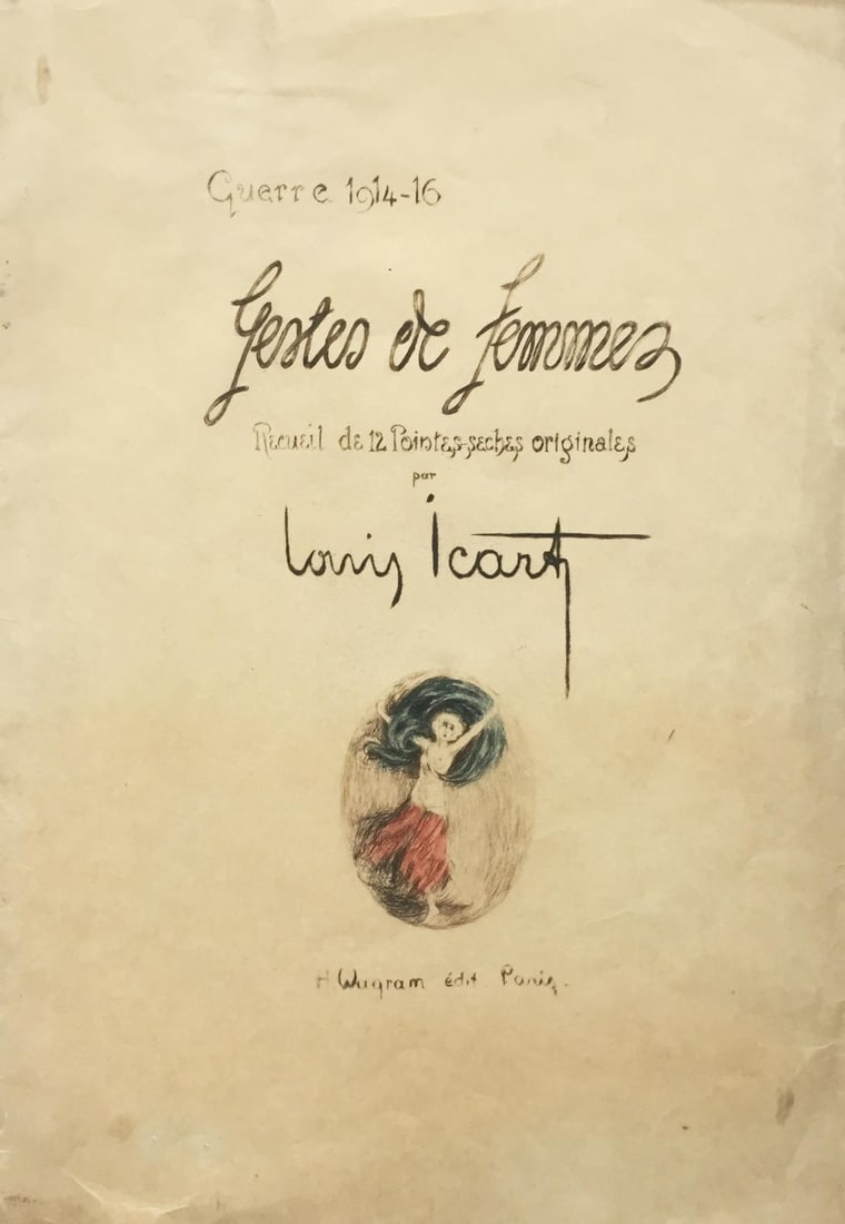 Louis Icart - Chronicles of Women Cover Sheet: Artist: Louis Icart Title: Chronicles of Women Cover Sheet Year: c. 1917 Dimensions: 13 1/2in. by 19in. Edition: From the Rare Limited Edition of 250 Suite: Chr