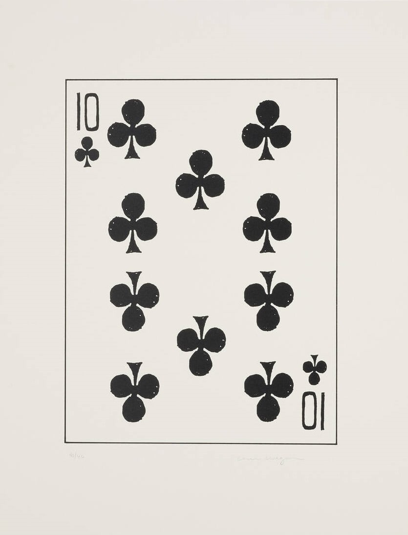 William Wegman - Royal Flush: 10 Of Clubs (1 of 1)