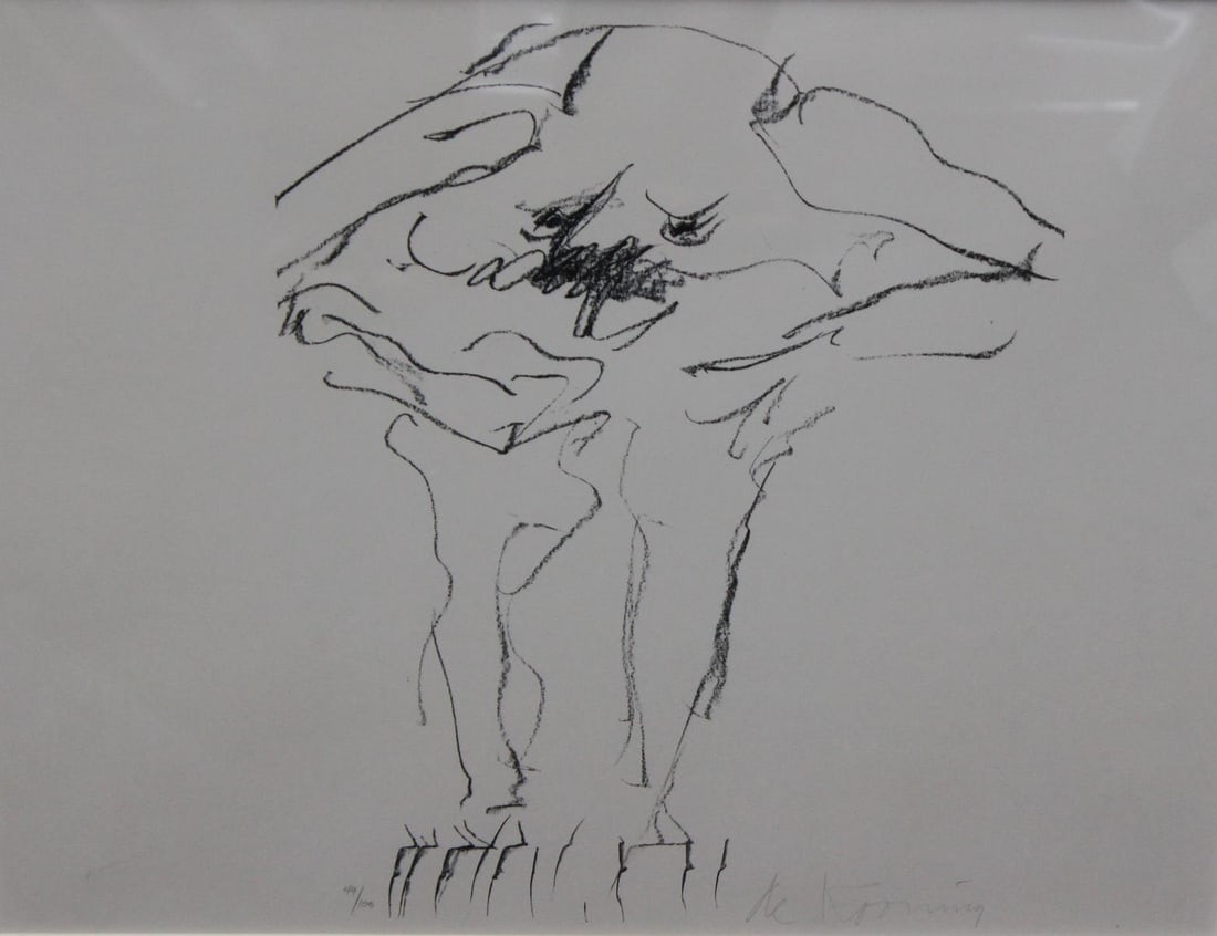 Willem De Kooning - Clam Digger: Artist: Willem De Kooning Title: Clam Digger Year: 1966 Dimensions: 22.5in. by 17in. Edition: 49 out of 100 Medium: Lithograph on paper Condition: