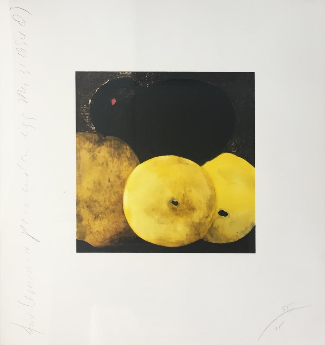 Donald Sultan - Five Lemons a Pear and an Egg (1 of 1)
