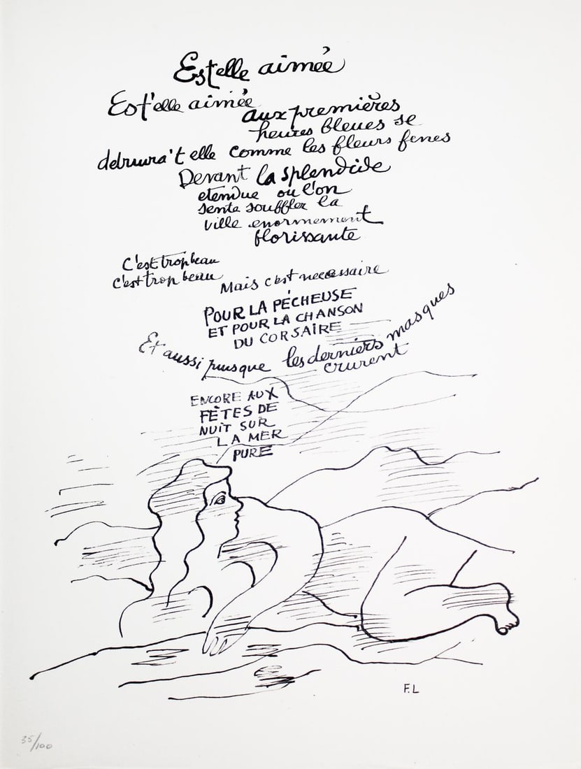 Fernand Leger - Illuminations XIII: Artist: Fernand Leger Title: Illuminations XIII Year: 1949 Dimensions: 13in. by 9.75in. Edition: From the rare limited edition of 395 Publisher: Grosclaude Editions des Gaules Lausanne Suite: Arthur