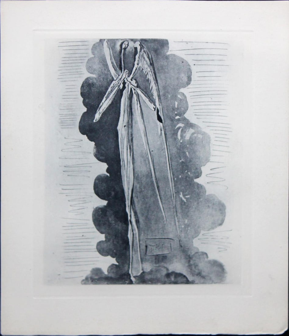 Salvador Dali - Divine Impenetrability: Artist: Salvador Dali Title: Divine Impenetrability Year: 1964 Dimensions: 10.25in. by 13in. Edition: From the rare limited edition of 165 engravings Publisher: