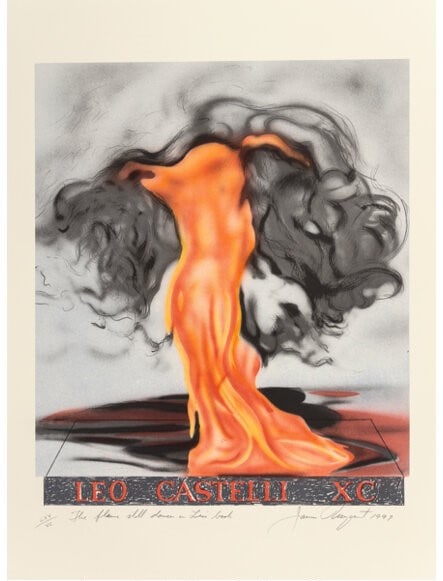 James Rosenquist - The Flame Still Dances on Leos Book: Artist: James Rosenquist Title: The Flame Still Dances on Leos Book Year: 1977 Dimensions: 37 x 27 in. Edition: From the Rare Limited Edition of 90 Publisher: Noblet Serigraphie, Inc., New York