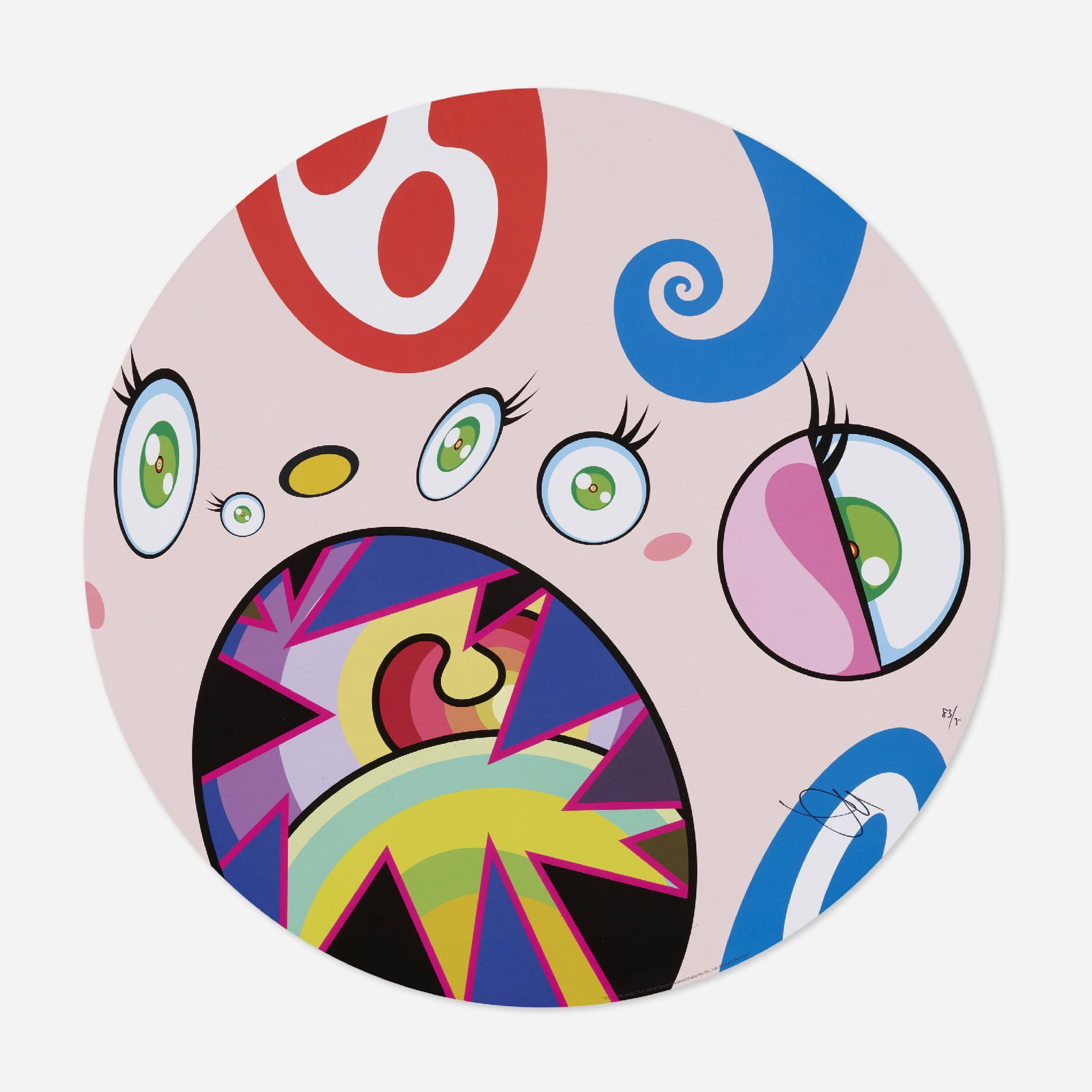 Takashi Murakami - Untitled IV from We Are the Jocular Clan: Artist: Takashi Murakami Title: Untitled IV from We Are the Jocular Clan Year: 2018 Dimensions: 18 3/4 x 18 3/4 in. Edition: From the Rare Limited Edition Publisher: Kaikai Kiki Co. Suite: We Are the