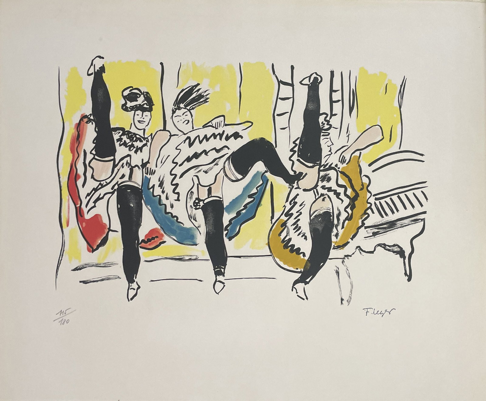 Fernand Leger - Moulin Rouge: Artist: Fernand Leger Title: Moulin Rouge Year: 1959 Dimensions: 19 3/4 x 25 3/4 in. Edition: Numbered from the rare limited edition of 180 Publisher: Teriade,