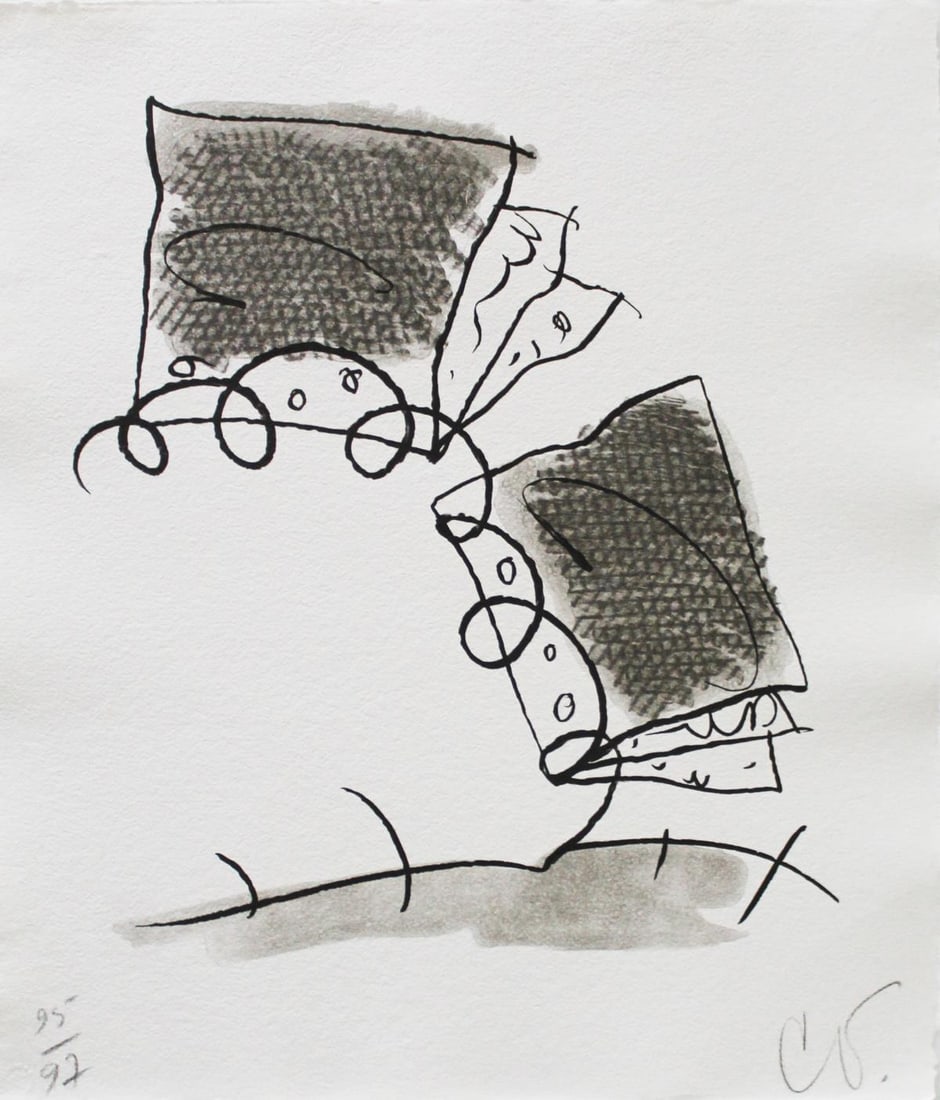 Claes Oldenburg - Notebook Torn in Half (State II): Artist: Claes Oldenburg Title: Notebook Torn in Half (State II) Year: 1997 Dimensions: 25 1/2in. by 22 1/2in. Edition: From the Rare Limited Edition of 20 Publisher