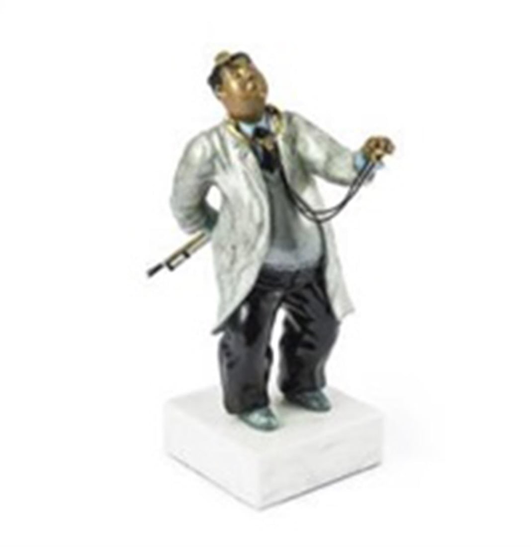 Hiro Yamagata - Doctor: Artist: Hiro Yamagata Title: Doctre Year: 1989 Dimensions: in. by in. Edition: 12 From the Artist Proof Edition of 375 Medium: Original Bronze Sculpture Condition: Excellent Signature Details: Signed