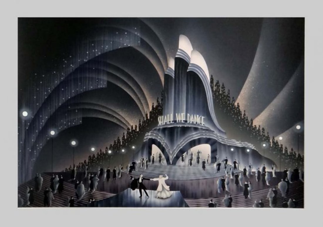 Robert Hoppe - Shall We Dance: Artist: Robert Hoppe Title: Shall We Dance Year: 1988 Dimensions: 24in. by 34in. Edition: From the rare limited editio of 390 Medium: Original Lithograph in col