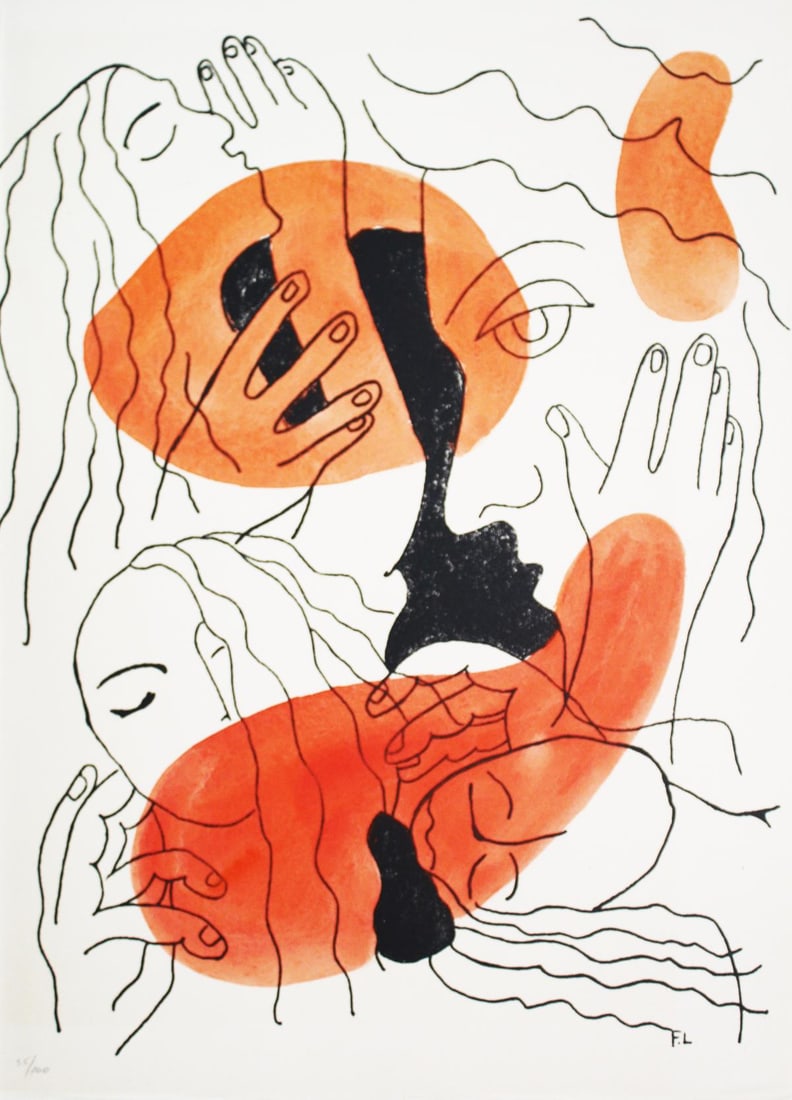 Fernand Leger - Illuminations XII: Artist: Fernand Leger Title: Illuminations XII Year: 1949 Dimensions: 13in. by 9.75in. Edition: From the rare limited edition of 395 Publisher: Grosclaude Edit
