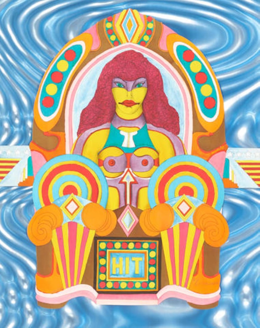 Richard Lindner - Hit Lithograph on Bow lux: Artist: Richard Lindner Title: Hit Year: 1971 Dimensions: 26 1/2in. by 20 1/4in. Edition: From the Rare Limited Edition of 175 Publisher: Shorewood Publishers I