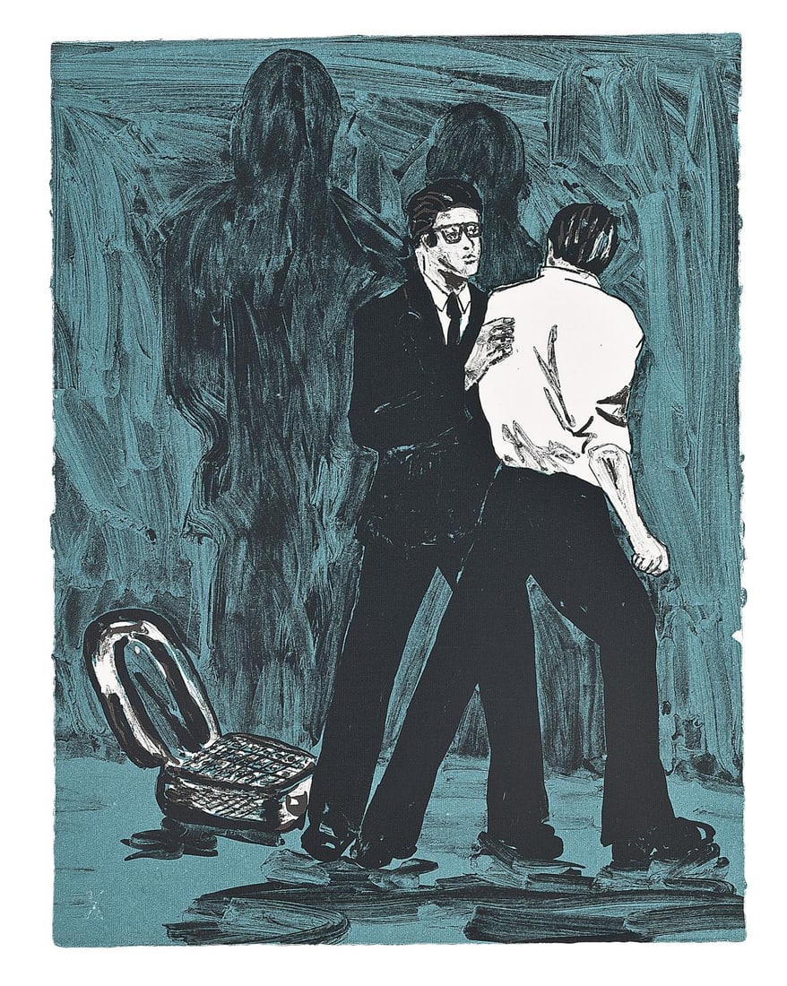 Richard Bosman - Thou Shall Not Steal: Artist: Robert Bosman Title: Thou Shall Not Steal Year: 1987 Dimensions: 18in. by 23 1/2in. Edition: From the rare limited edition of 84 Publisher: Art Issue Editions Inc.<