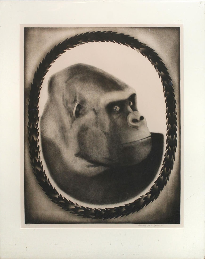 Tom Palmore - Ancestor: Artist: Tom Palmore Title: Ancestor Dimensions: 25in. by 20in. Edition: From the limited edition of 50 Medium: Original lithograph on paper Signature Details: Hand signed b