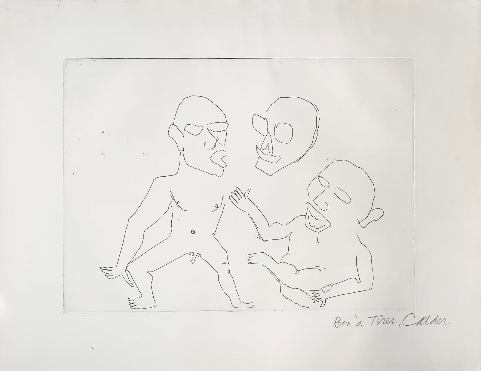 Alexander Calder - Santa Claus III: Artist: Alexander Calder Title: Santa Claus III Year: 1974 Dimensions: 26.75in. by 20.5in. Edition: From the limited edition of 175 Publisher: Editions de L'Herne Paris Suite: Santa Claus Medium: