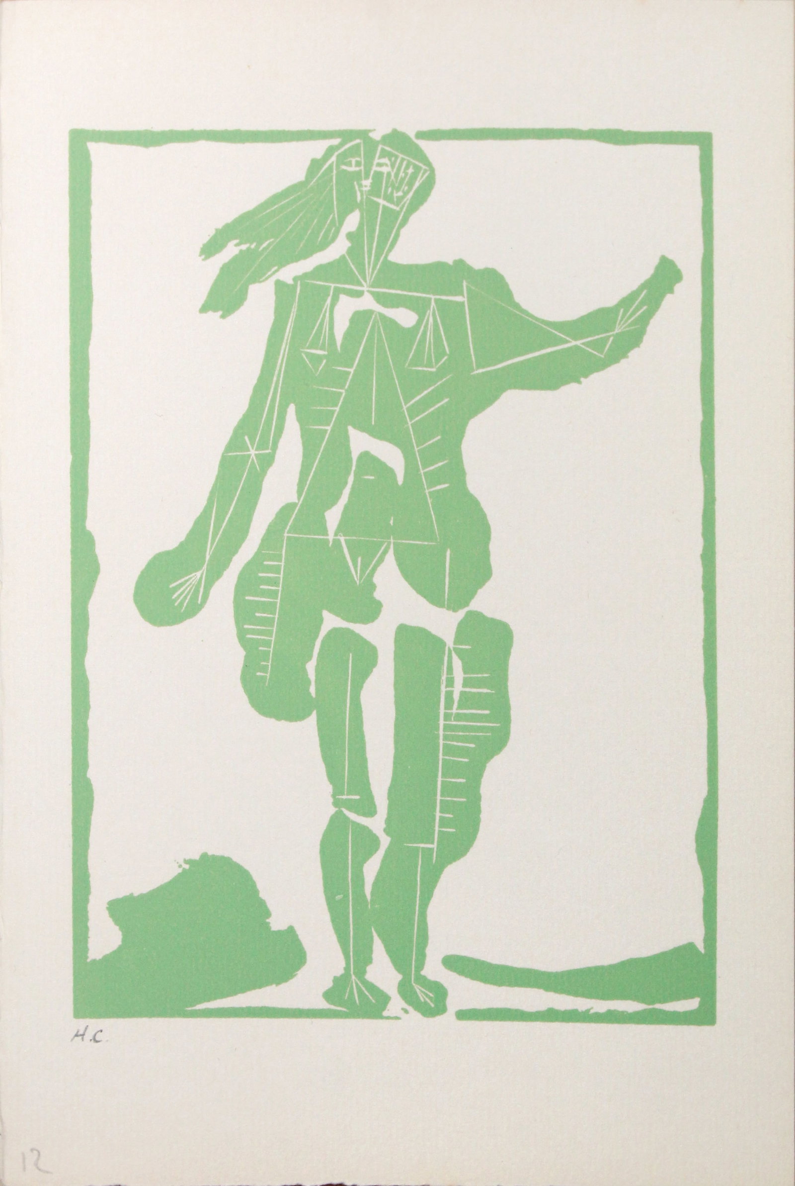 Pablo Picasso - Non Vouloir: Artist: Pablo Picasso Title: Non Vouloir Year: 1942 Dimensions: 7.5in. by 5.5in. Edition: From the rare limited H.C. edition Publisher: Editions Jeanne Bucher;
