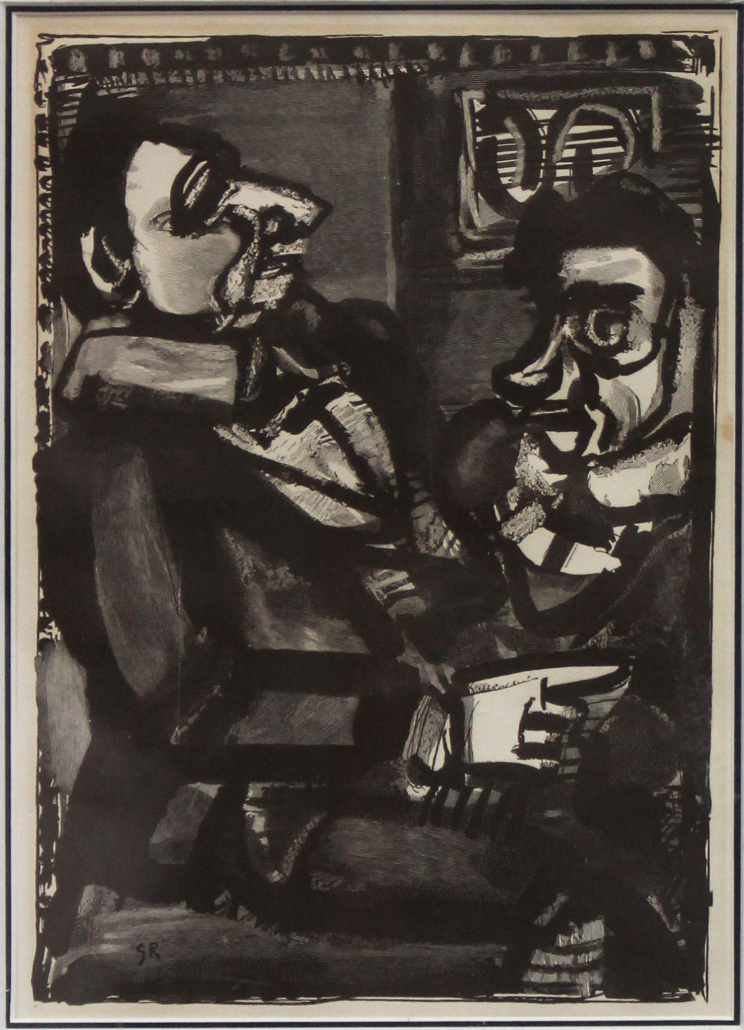 Georges Rouault - Untitled: Artist: Georges Rouault (After) Title: Untitled Dimensions: 11 7/8in. by 8 1/4in. Edition: From the rare limited edition Medium: Original lithograph on paper Condit
