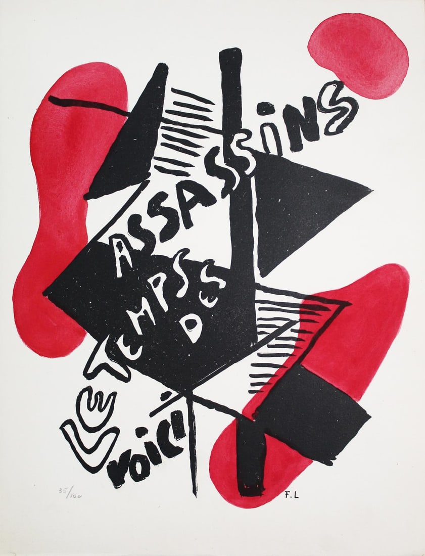 Fernand Leger - Illuminations VII: Artist: Fernand Leger Title: Illuminations VII Year: 1949 Dimensions: 13in. by 9.75in. Edition: From the rare limited edition of 395 Publisher: Grosclaude Edit