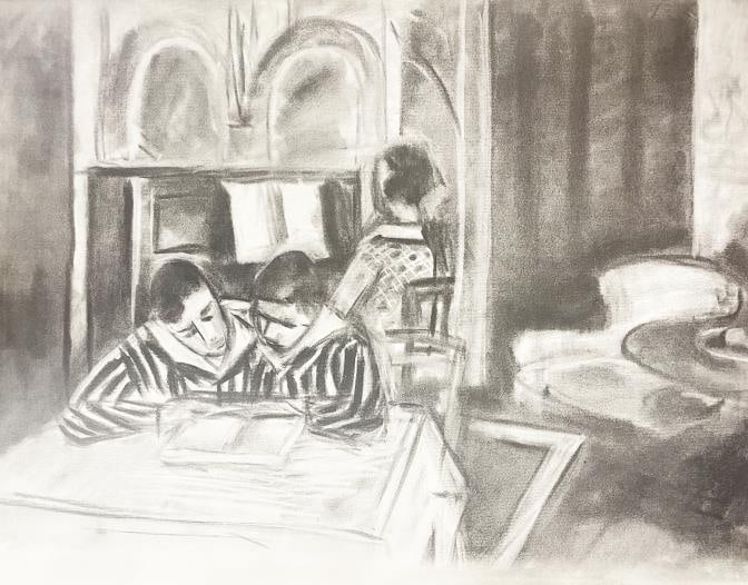 Henri Matisse - Scene d Interieur: Artist: Henri Matisse Title: Scene d Interieur Year: 1933 Dimensions: 15 3/4in. by 20 1/2in. Edition: From the rare limited edition of 1000 Publisher: Editions Jeanne Bucher Suite: Dix Reproductions